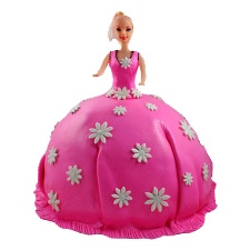 Pink Barbie Doll Cake 2kg