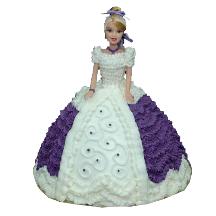Purple Dress Doll Cake 2kg