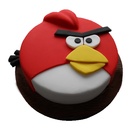 1 kg Angry Bird Fondant Cake